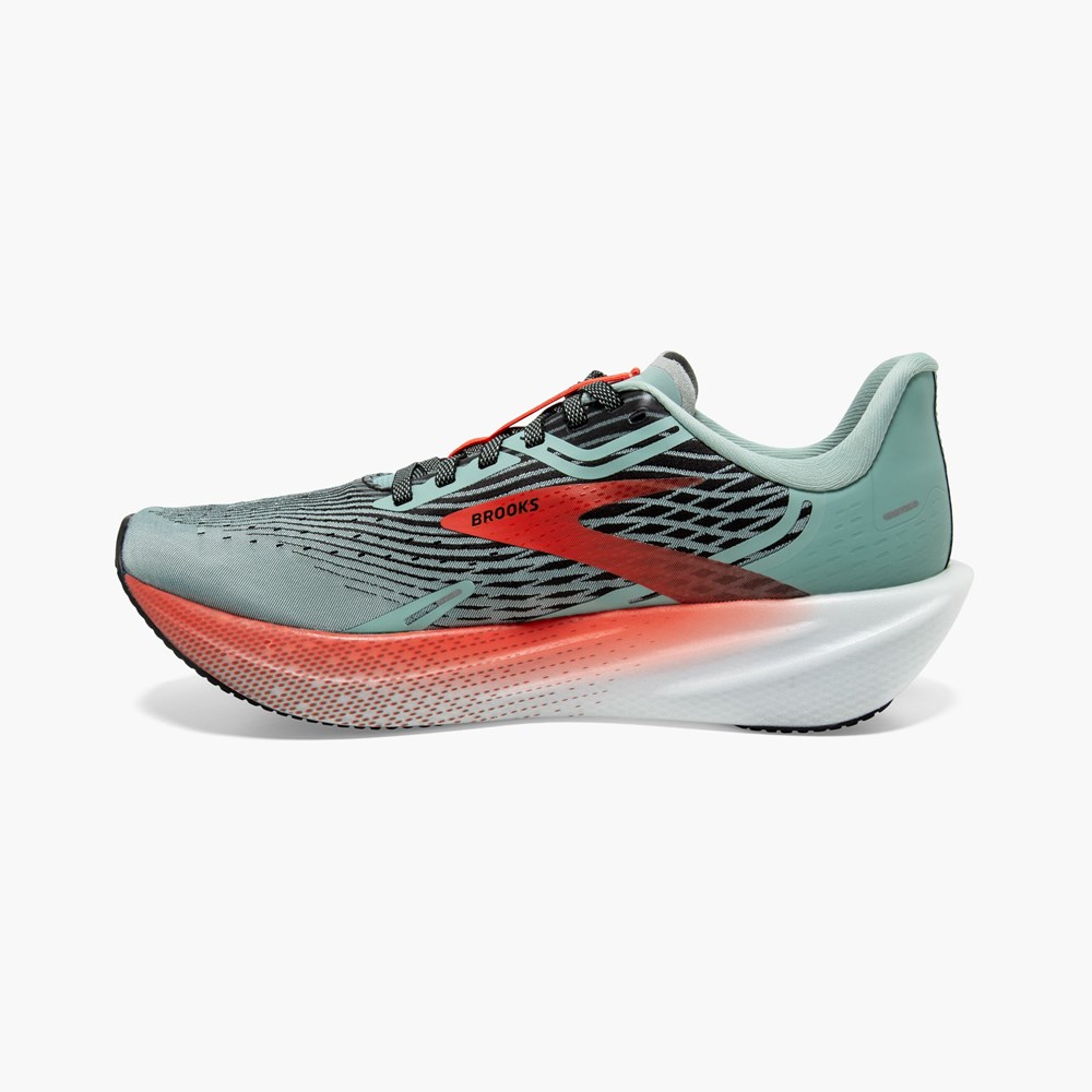 Chaussure d'Athlétisme Brooks Hyperion Max Bleu Marine Vert Clair Femme | WPO-9189146